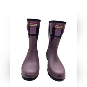 Hunter Lavender Waterproof Boots, Size 7